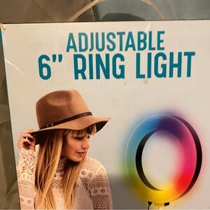 Blue and Green Adjustable Ring Light for Photography